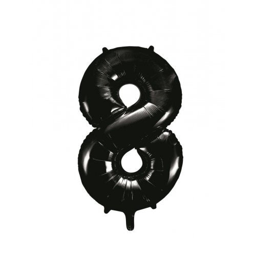Black Helium Number Balloon