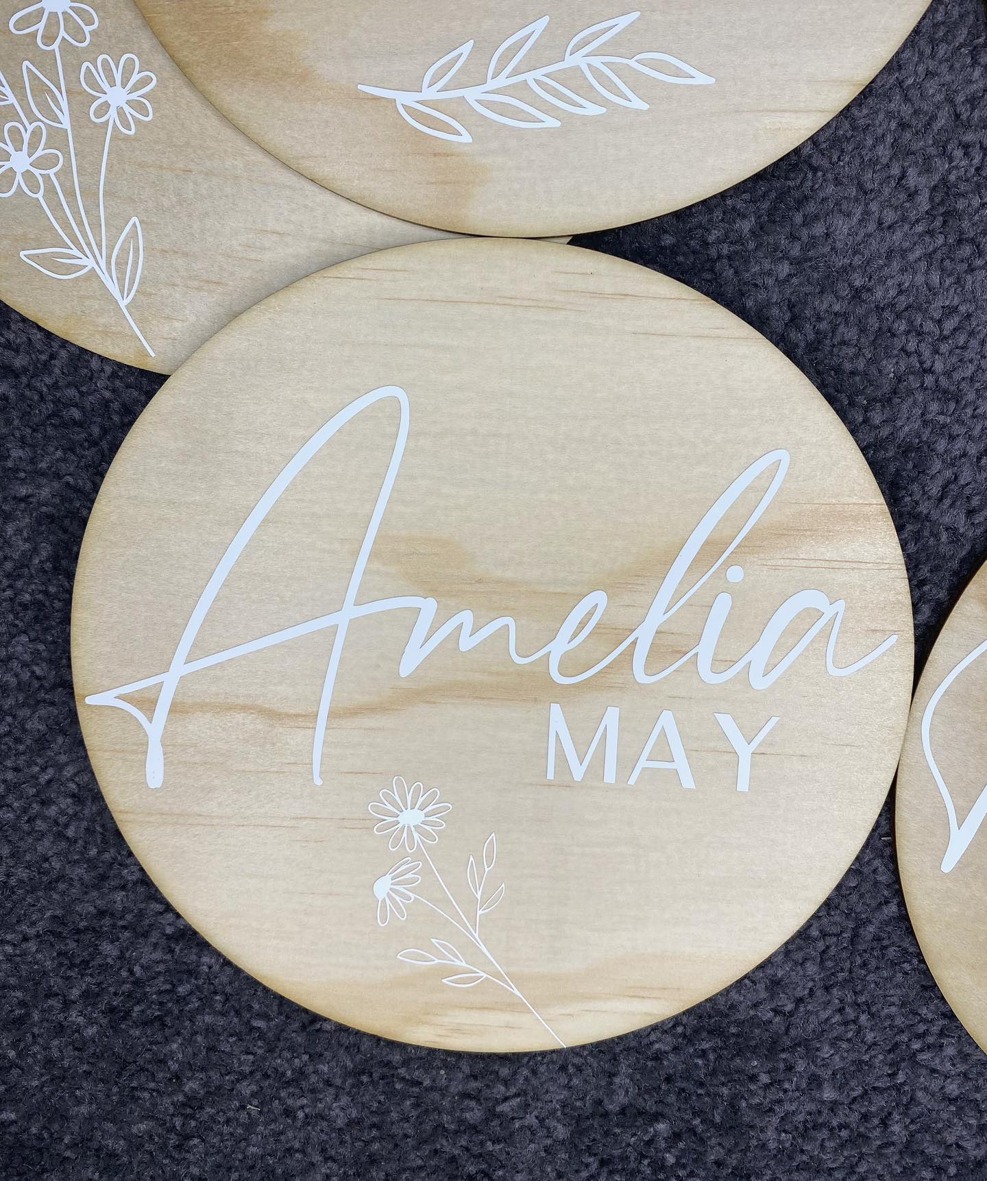 Baby Name Plaque