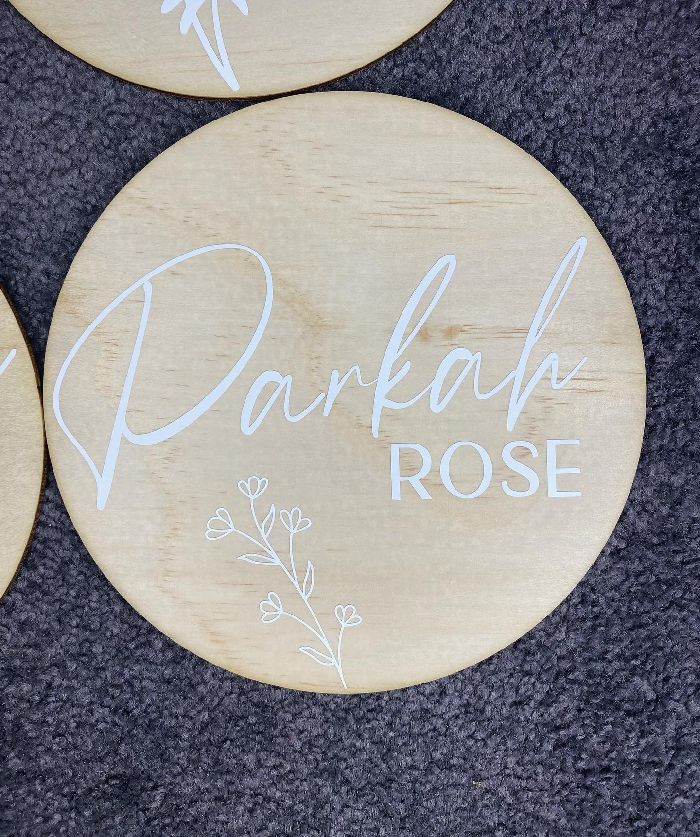 Baby Name Plaque