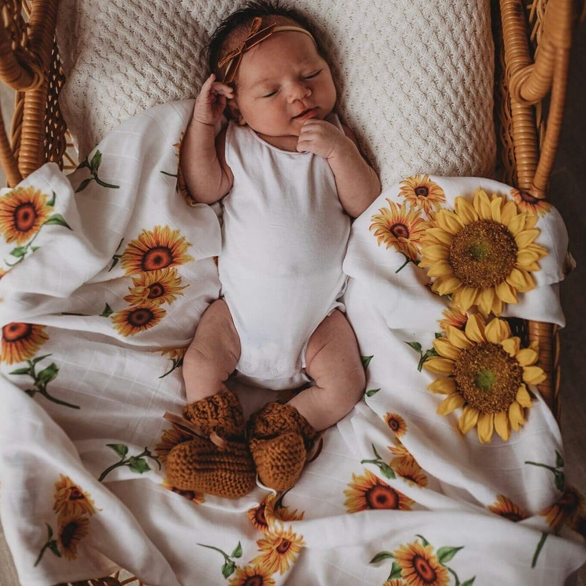 Sunflower Organic Muslin Wrap