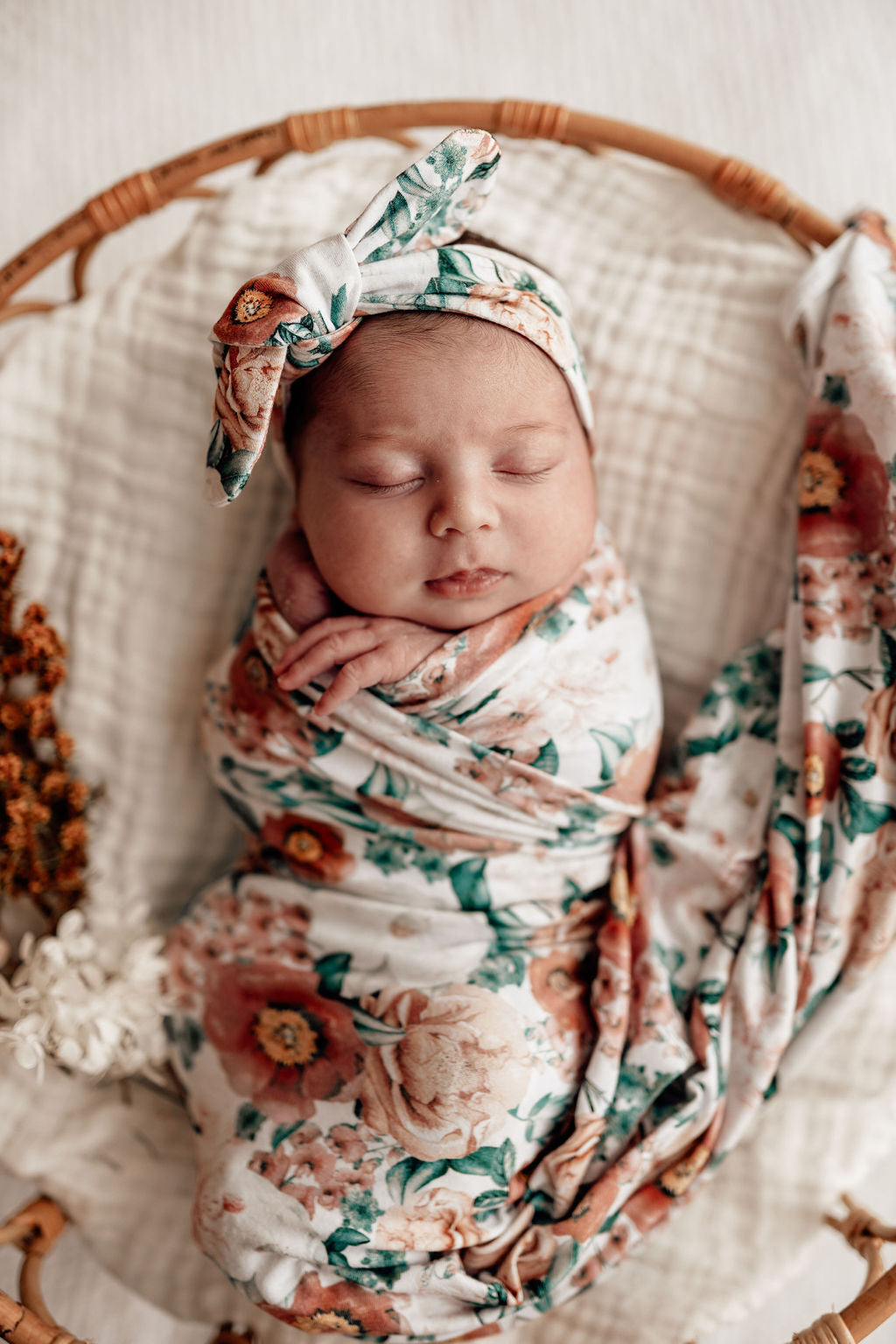 Florence Jersey Wrap and Topknot Set