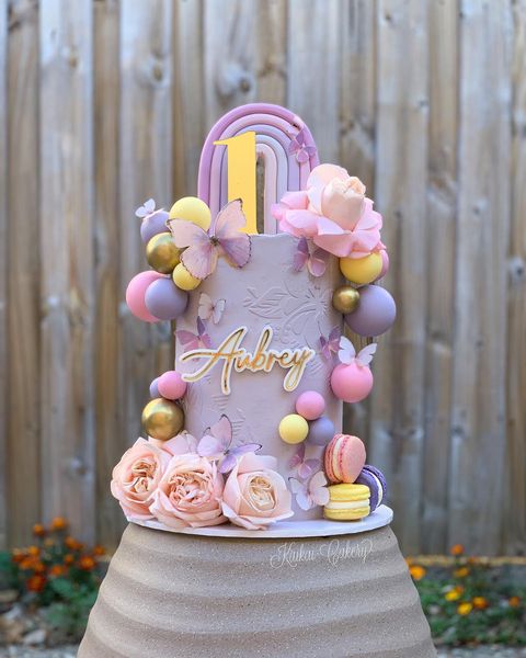 Double Layer Name Cake Charm