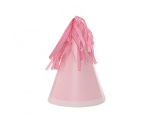 Pastel Pink Tassel Party Hats (10 Pack)
