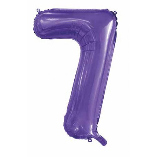 Purple Helium Number Balloon