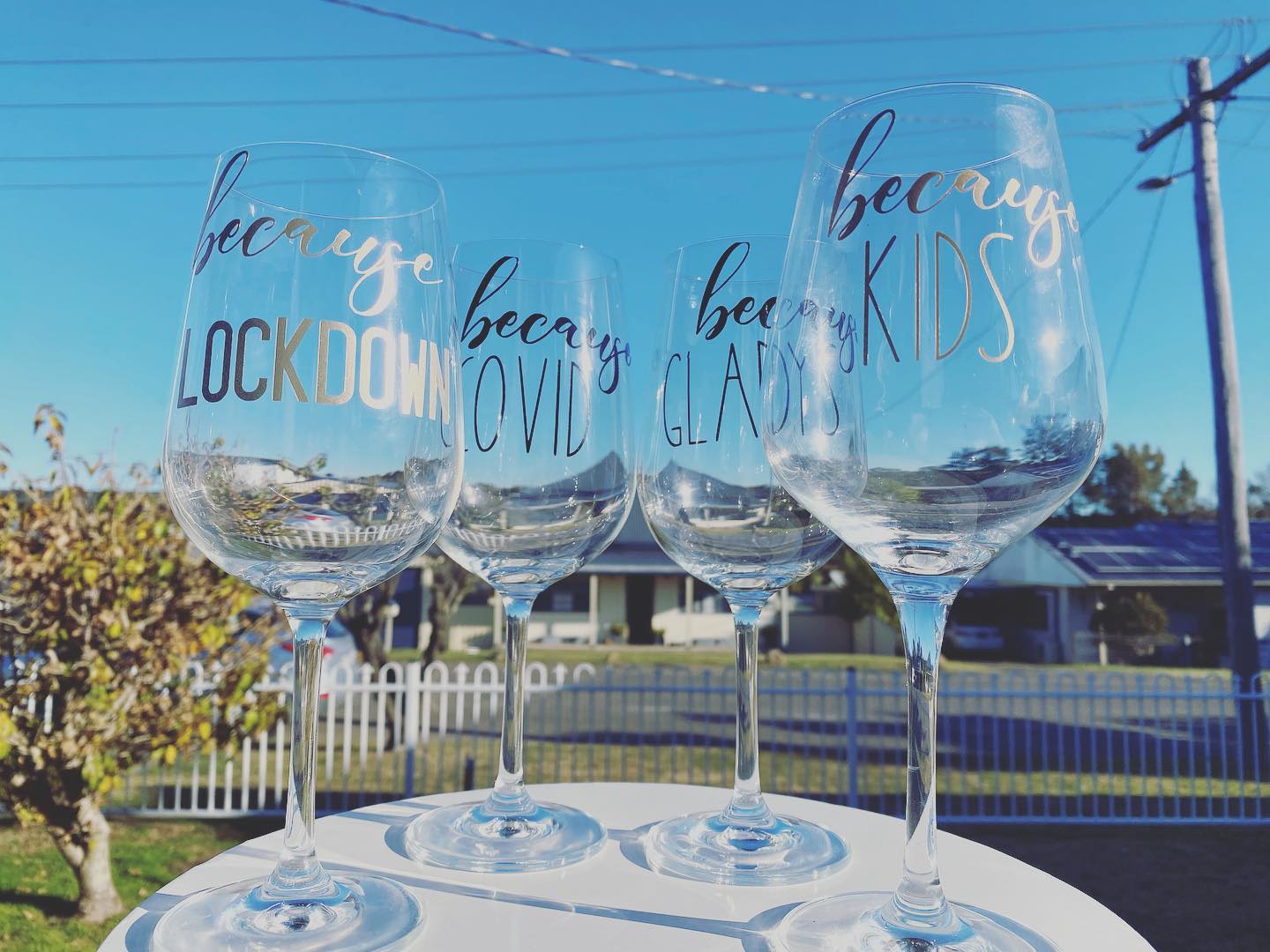 Lockdown Wine Glasses