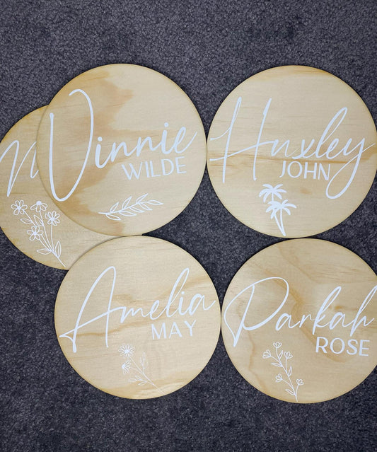 Baby Name Plaque