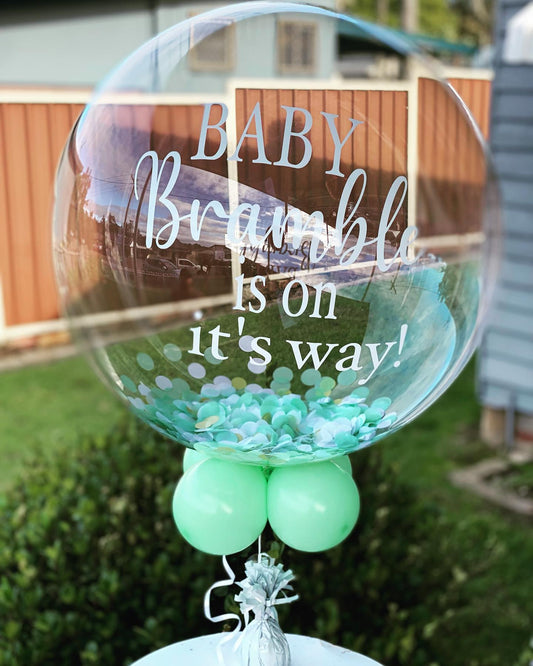 Personalised Bubble Table Centre Piece