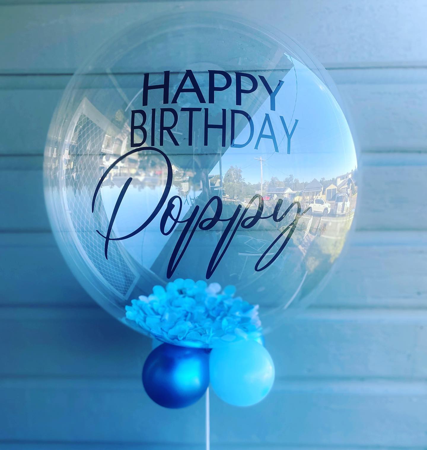 Personalised Bubble Table Centre Piece