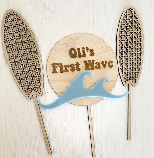 First Wave Cake topper