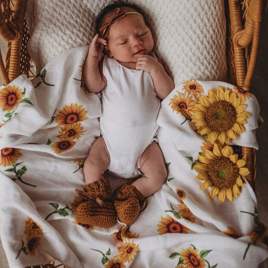 Sunflower Organic Muslin Wrap