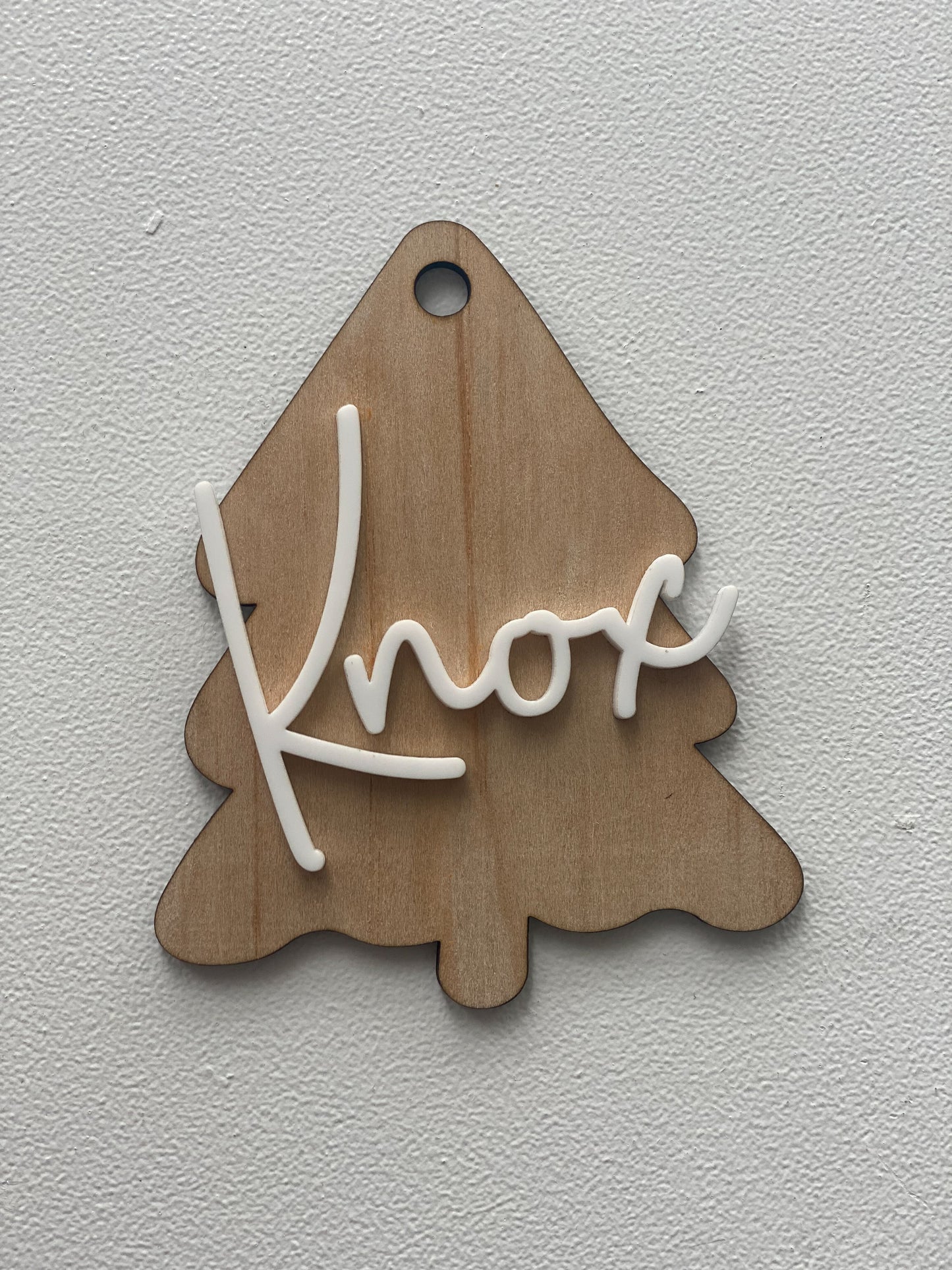 Personalised Wooden Christmas Ornament