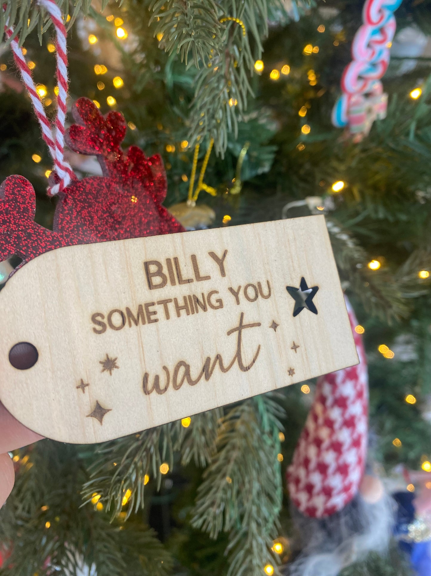 Personalised Wooden & Acrylic Engraved Gift Tags