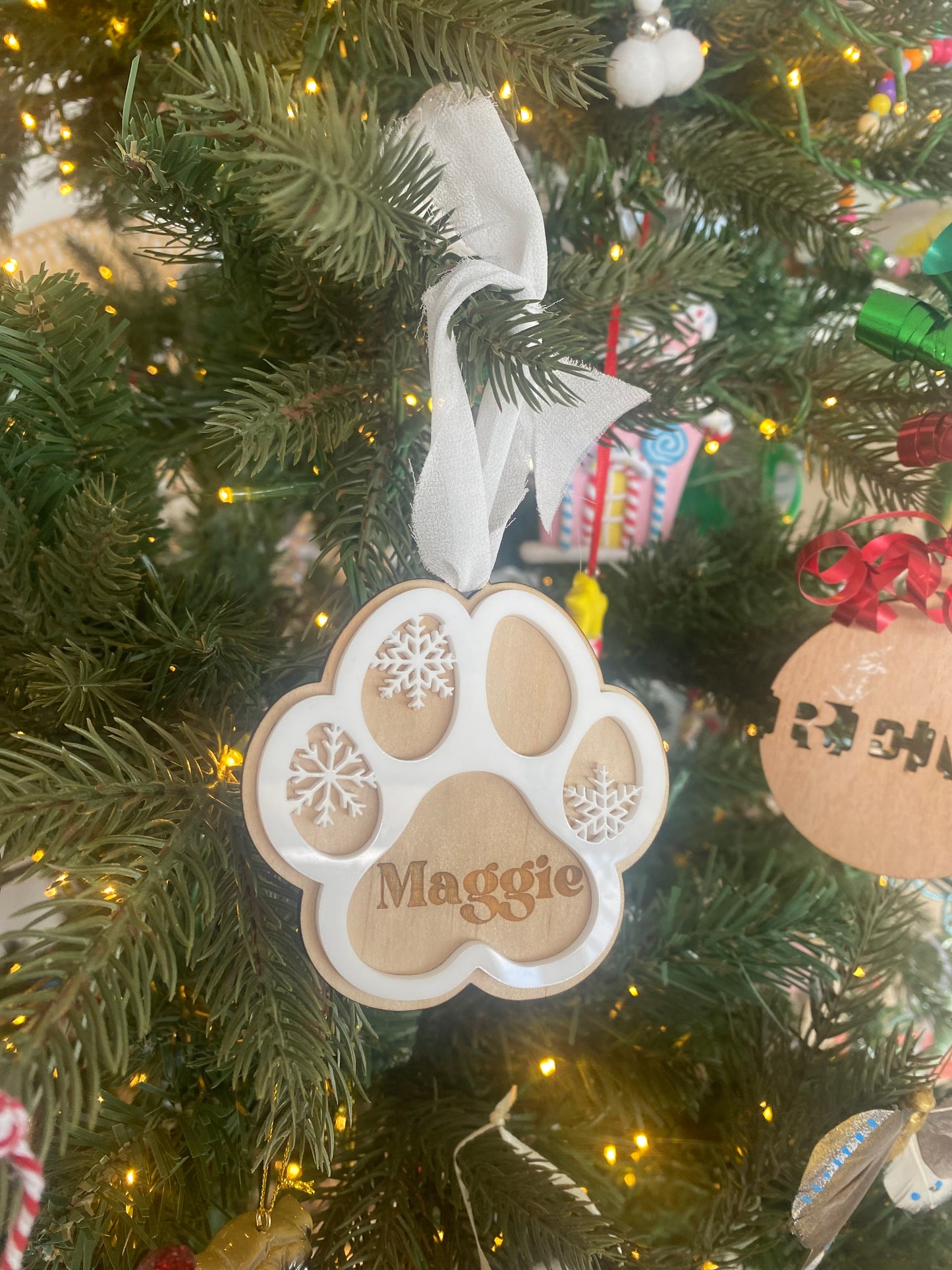 Personalised Paw Print Ornaments
