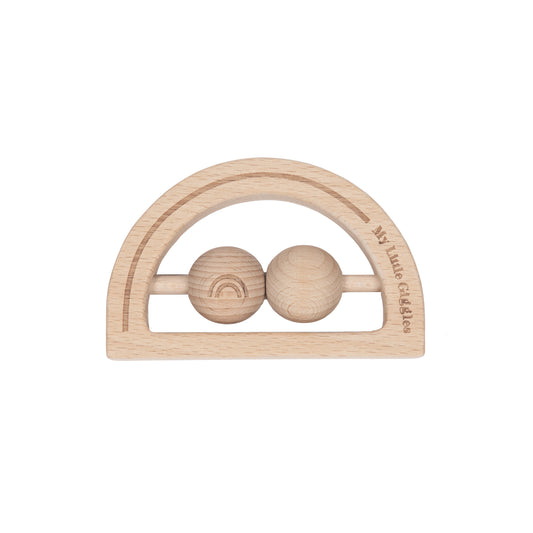 Wooden Rainbow Rattle