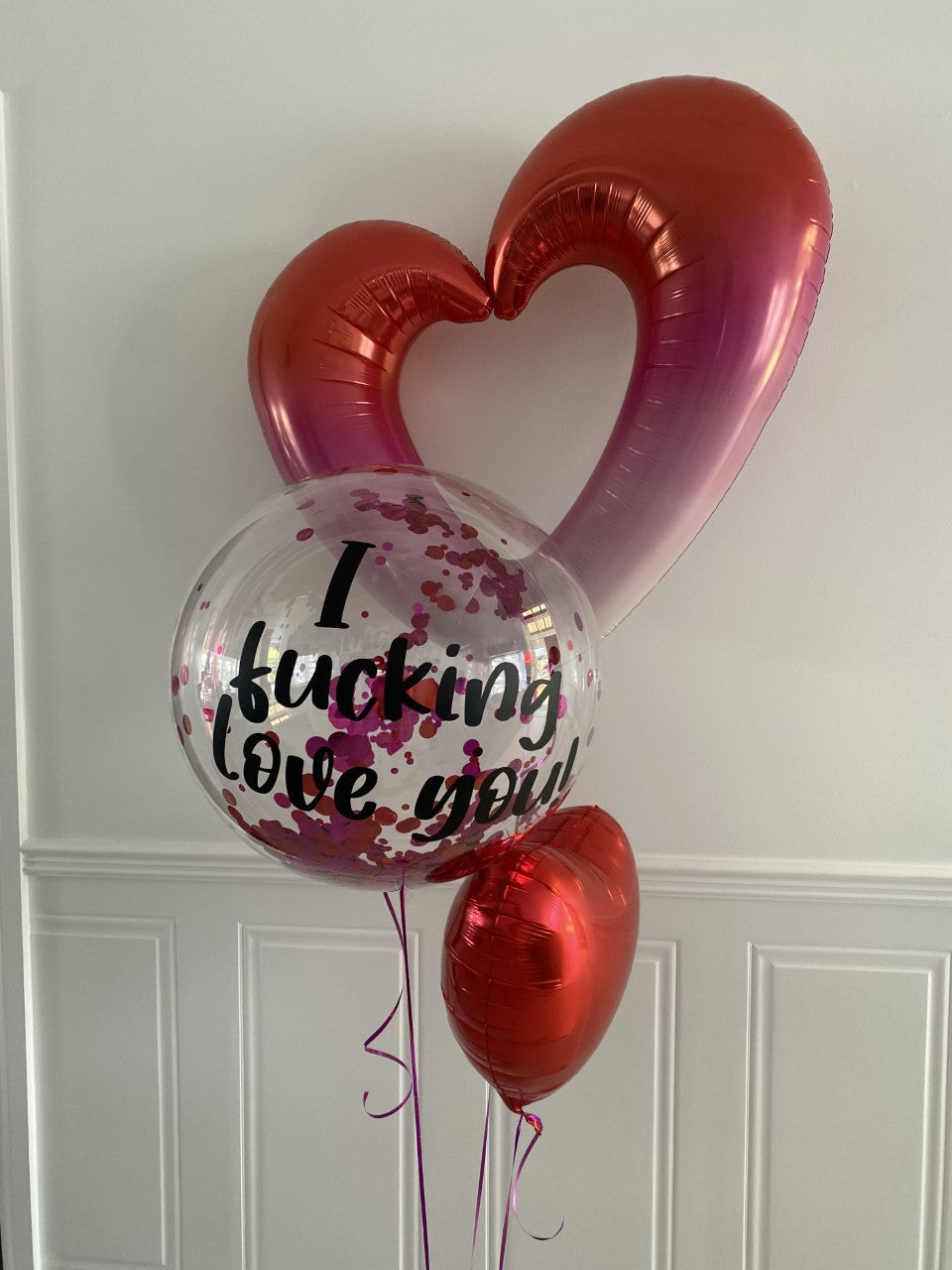 Personalised Valentines Day Balloon Bouquet
